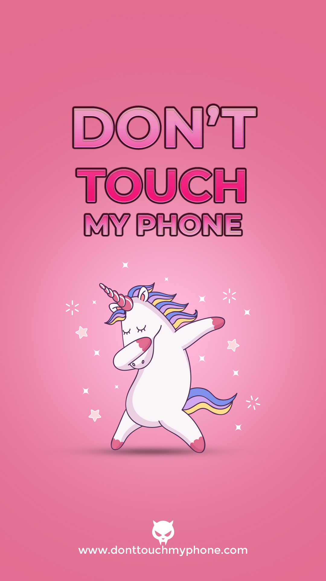 Selected Cute Wallpaper Dont Touch My Phone You Can Get It For Free Aesthetic Arena